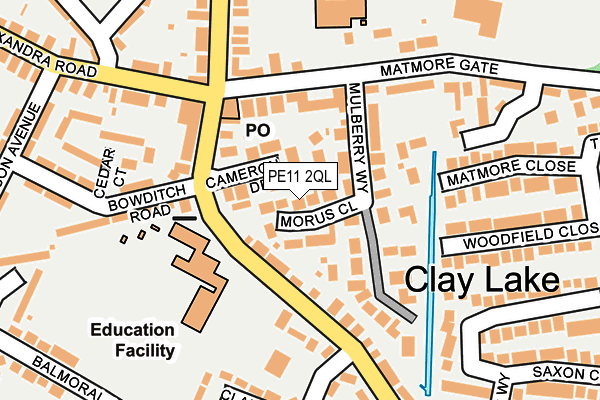 PE11 2QL map - OS OpenMap – Local (Ordnance Survey)