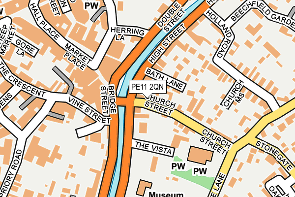 PE11 2QN map - OS OpenMap – Local (Ordnance Survey)