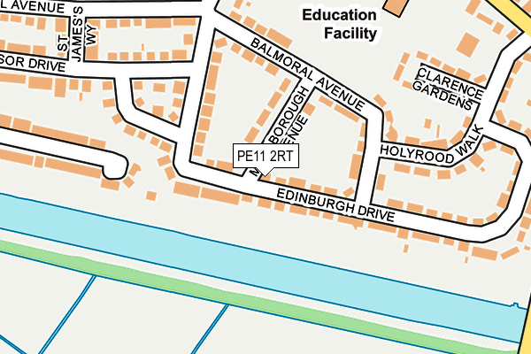 PE11 2RT map - OS OpenMap – Local (Ordnance Survey)