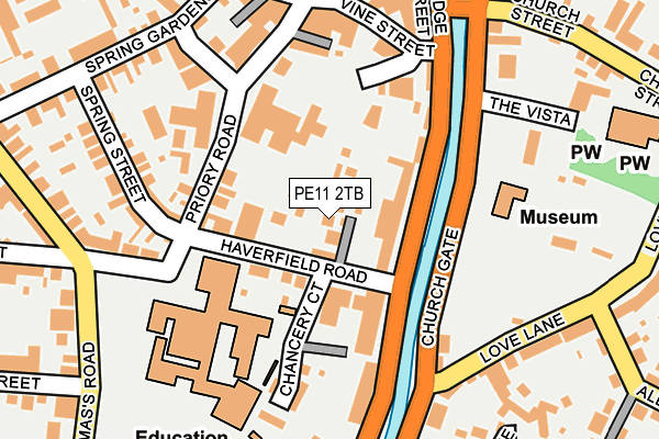 PE11 2TB map - OS OpenMap – Local (Ordnance Survey)