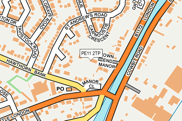 PE11 2TP map - OS OpenMap – Local (Ordnance Survey)