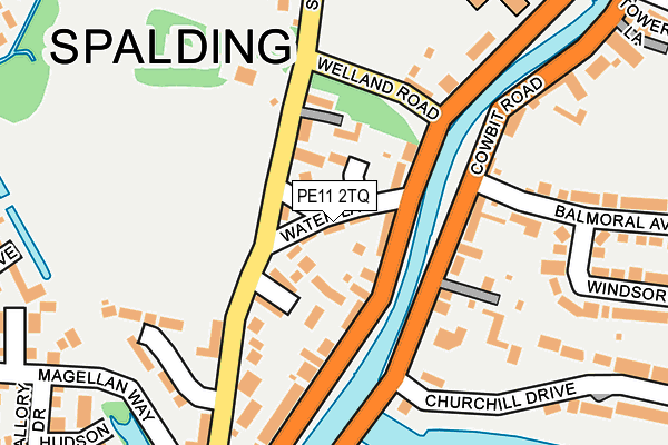 PE11 2TQ map - OS OpenMap – Local (Ordnance Survey)