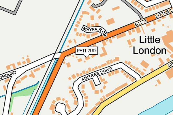 PE11 2UD map - OS OpenMap – Local (Ordnance Survey)