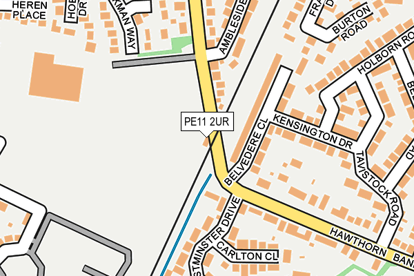 PE11 2UR map - OS OpenMap – Local (Ordnance Survey)