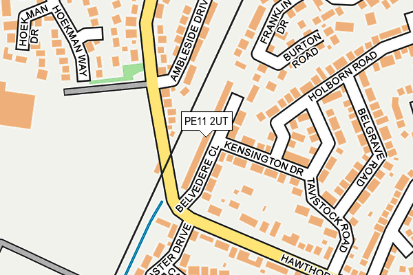 PE11 2UT map - OS OpenMap – Local (Ordnance Survey)