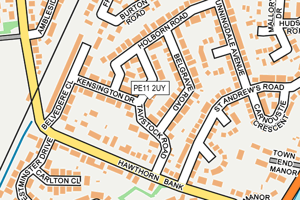 PE11 2UY map - OS OpenMap – Local (Ordnance Survey)