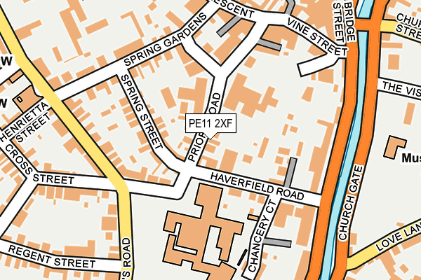 PE11 2XF map - OS OpenMap – Local (Ordnance Survey)