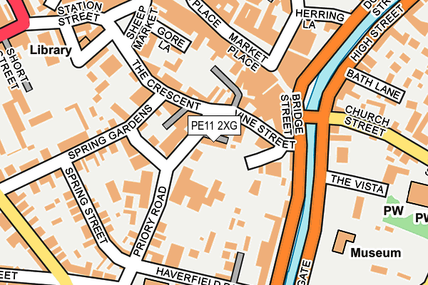 PE11 2XG map - OS OpenMap – Local (Ordnance Survey)