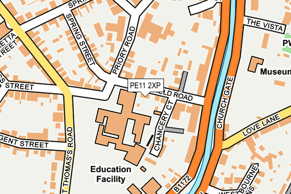 PE11 2XP map - OS OpenMap – Local (Ordnance Survey)