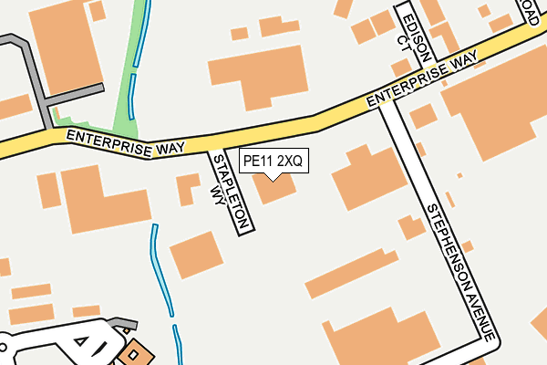 PE11 2XQ map - OS OpenMap – Local (Ordnance Survey)