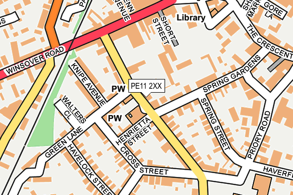 PE11 2XX map - OS OpenMap – Local (Ordnance Survey)