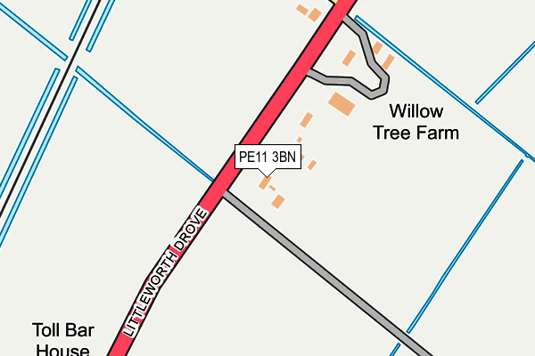 PE11 3BN map - OS OpenMap – Local (Ordnance Survey)