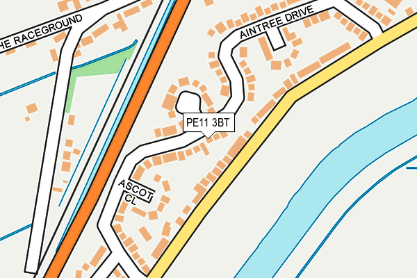 PE11 3BT map - OS OpenMap – Local (Ordnance Survey)
