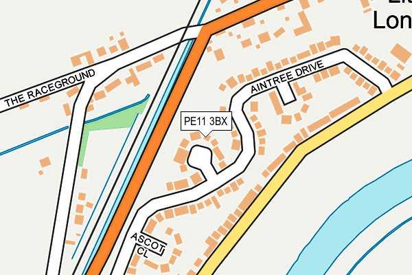 PE11 3BX map - OS OpenMap – Local (Ordnance Survey)
