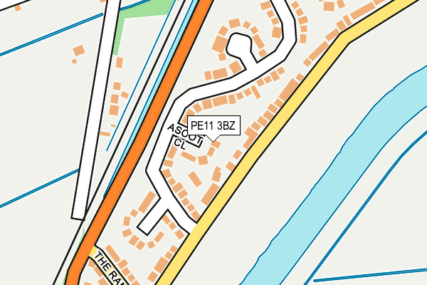 PE11 3BZ map - OS OpenMap – Local (Ordnance Survey)