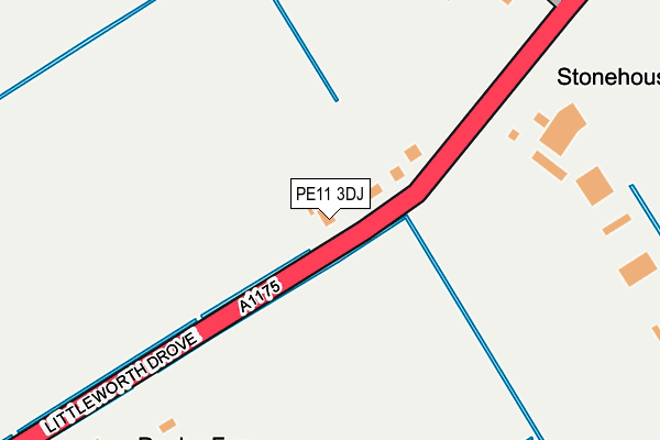 PE11 3DJ map - OS OpenMap – Local (Ordnance Survey)