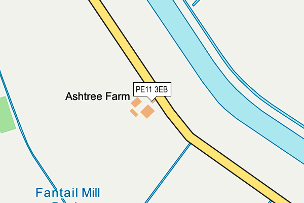 PE11 3EB map - OS OpenMap – Local (Ordnance Survey)