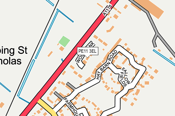 PE11 3EL map - OS OpenMap – Local (Ordnance Survey)