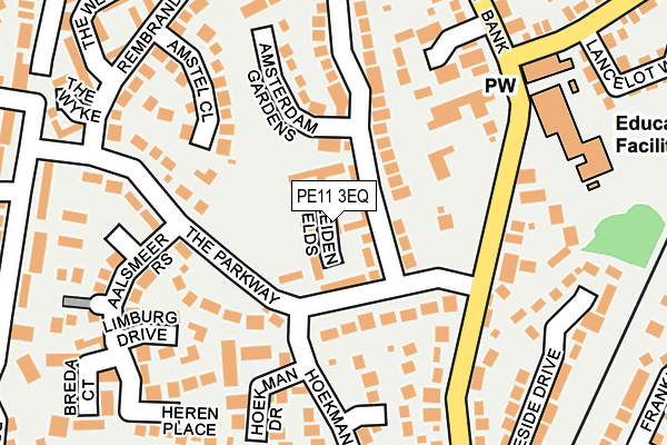 PE11 3EQ map - OS OpenMap – Local (Ordnance Survey)