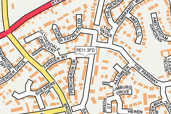 PE11 3FD map - OS OpenMap – Local (Ordnance Survey)
