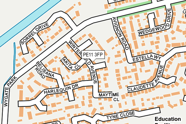 PE11 3FP map - OS OpenMap – Local (Ordnance Survey)