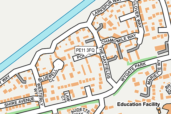 PE11 3FQ map - OS OpenMap – Local (Ordnance Survey)