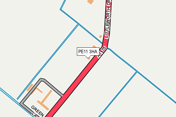 PE11 3HA map - OS OpenMap – Local (Ordnance Survey)