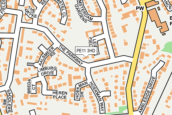 PE11 3HD map - OS OpenMap – Local (Ordnance Survey)