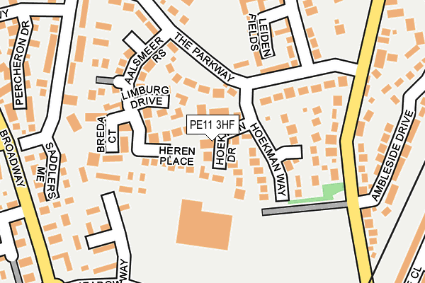 PE11 3HF map - OS OpenMap – Local (Ordnance Survey)