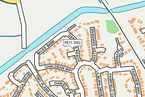 PE11 3HG map - OS OpenMap – Local (Ordnance Survey)