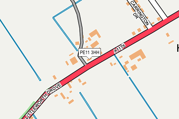 PE11 3HH map - OS OpenMap – Local (Ordnance Survey)