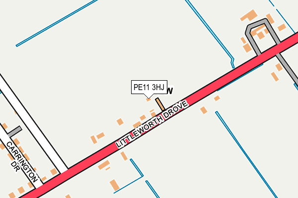 PE11 3HJ map - OS OpenMap – Local (Ordnance Survey)