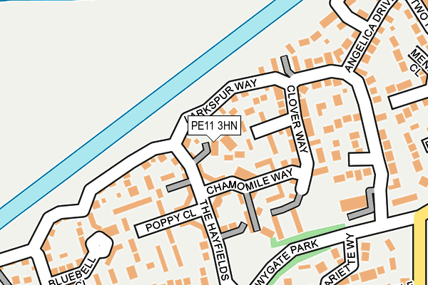 PE11 3HN map - OS OpenMap – Local (Ordnance Survey)