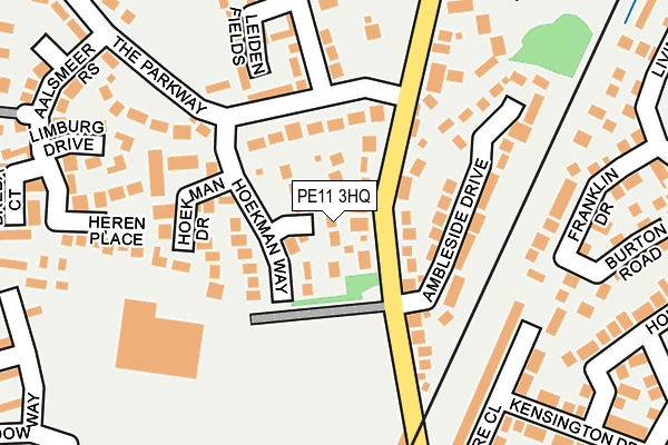 PE11 3HQ map - OS OpenMap – Local (Ordnance Survey)