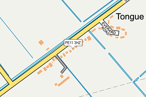 PE11 3HZ map - OS OpenMap – Local (Ordnance Survey)