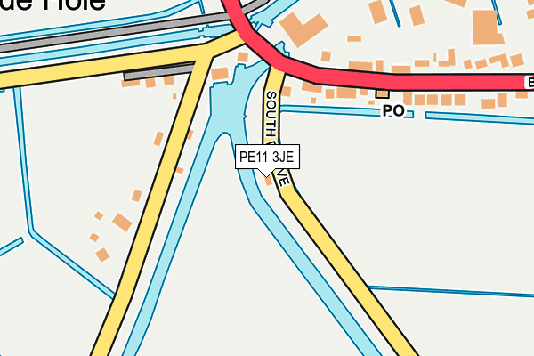 PE11 3JE map - OS OpenMap – Local (Ordnance Survey)
