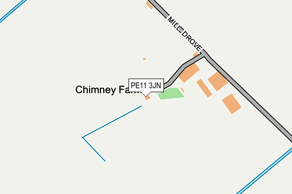 PE11 3JN map - OS OpenMap – Local (Ordnance Survey)
