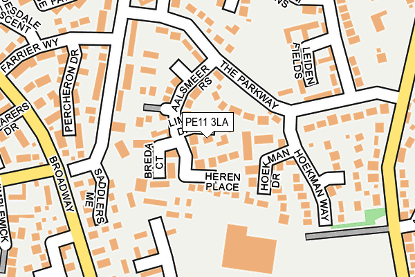 PE11 3LA map - OS OpenMap – Local (Ordnance Survey)
