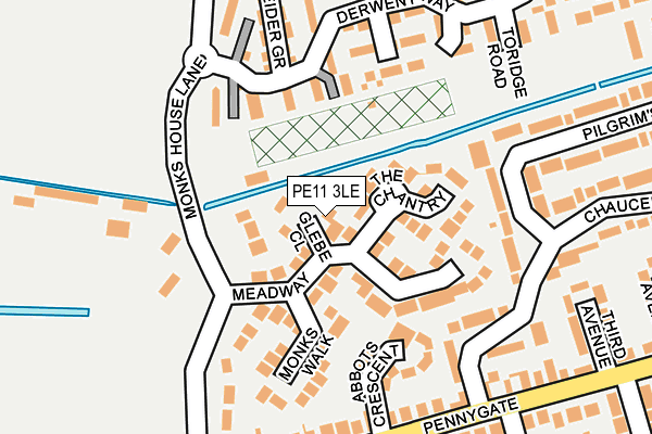 PE11 3LE map - OS OpenMap – Local (Ordnance Survey)