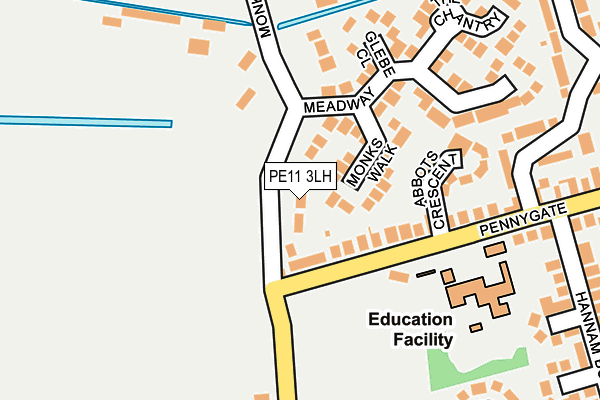 PE11 3LH map - OS OpenMap – Local (Ordnance Survey)