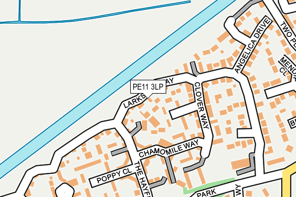 PE11 3LP map - OS OpenMap – Local (Ordnance Survey)