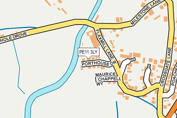 PE11 3LY map - OS OpenMap – Local (Ordnance Survey)