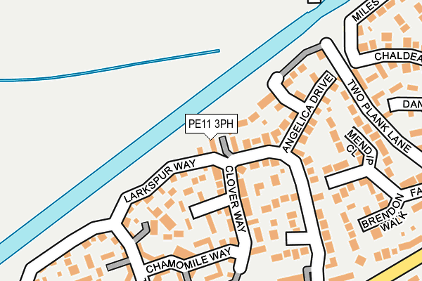 PE11 3PH map - OS OpenMap – Local (Ordnance Survey)
