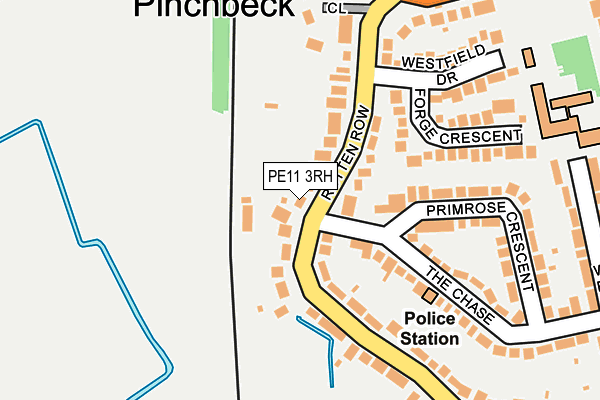 PE11 3RH map - OS OpenMap – Local (Ordnance Survey)