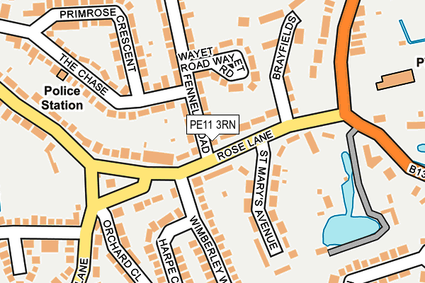 PE11 3RN map - OS OpenMap – Local (Ordnance Survey)