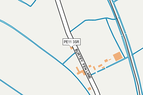 PE11 3SR map - OS OpenMap – Local (Ordnance Survey)