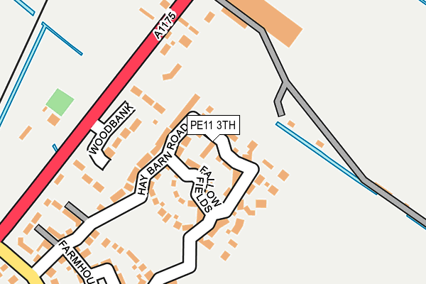 PE11 3TH map - OS OpenMap – Local (Ordnance Survey)