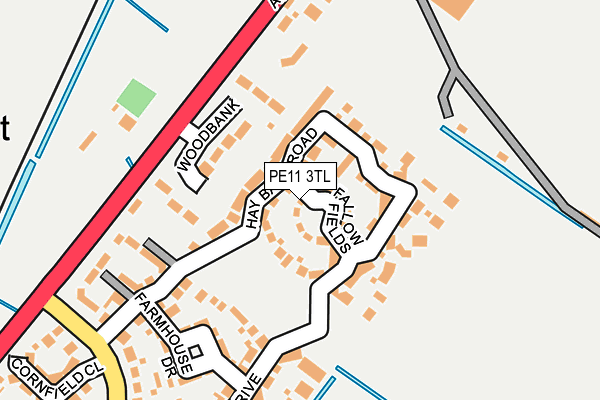 PE11 3TL map - OS OpenMap – Local (Ordnance Survey)