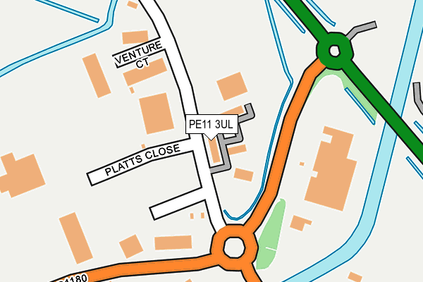 PE11 3UL map - OS OpenMap – Local (Ordnance Survey)