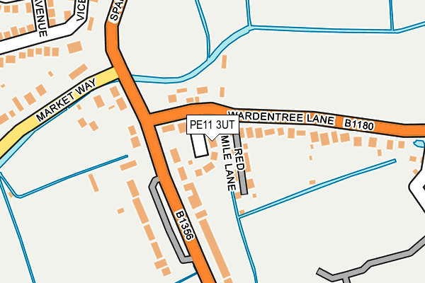 PE11 3UT map - OS OpenMap – Local (Ordnance Survey)